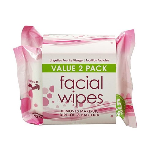 Facial Cleansing Wipes Twin Pack (2 x 25 Packs) (LS)